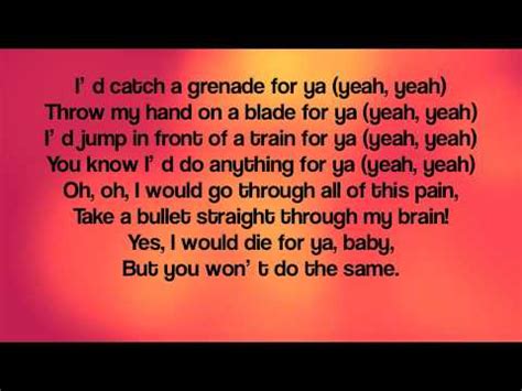 grenade lyrics meaning.